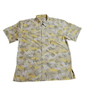 Akademiks Shirt 3XL SS Graphic Print Button Up Casual Hip Hop Street Wear AKDMKS